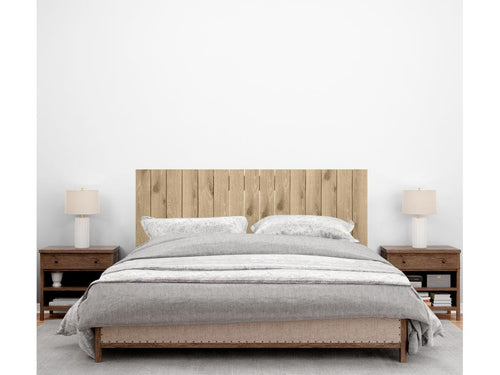 Bohometop Recycled Wood Headboard, Bohometop Vertical Pallet Style, 145x46 cm, Fits 135/140 cm Beds - Cambrian Wood 19894SSXM