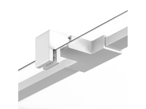 Bohometop 90x110cm left-hand pivot shower enclosure, white, front access, 11048XFAH