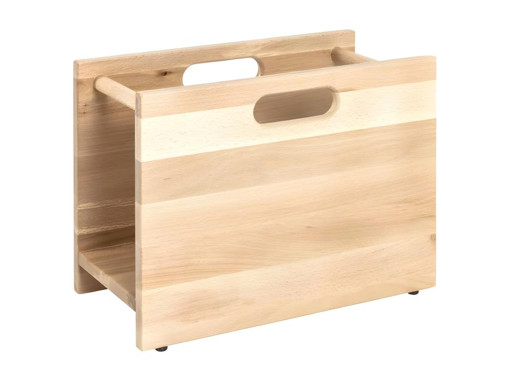 Natural Beech Wood Magazine Rack 40cm 55793HQUA