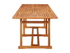 13-piece garden dining set in solid wood from Homelumiere