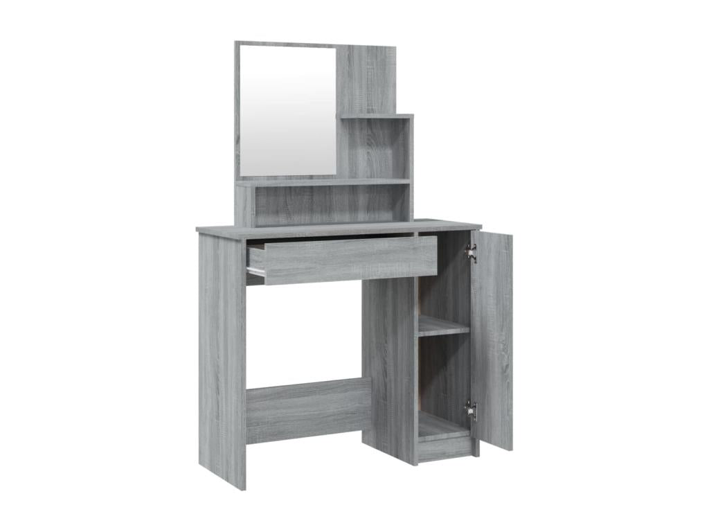 Bohometop grey dressing table set 86.5x35x136 cm 19101YPPF