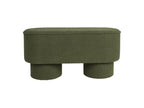 Bohometop - Round Fabric Bench Bohometop L93cm Colour - Khaki Green 07440OSXQ