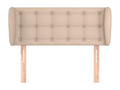 Headboard with wings, Cappuccino color, 103x23x78/88 cm, faux leather