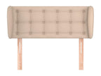 Headboard with wings, Cappuccino color, 103x23x78/88 cm, faux leather