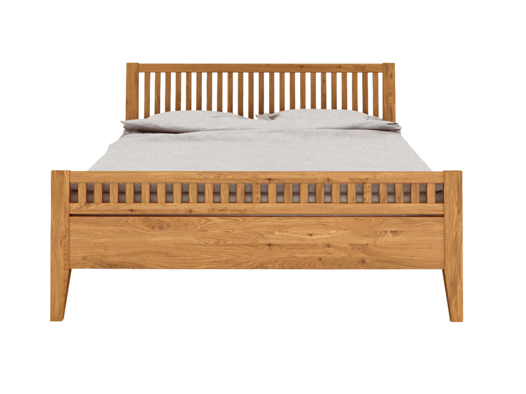 Bohometop 2 - 120x200 cm bed in natural oiled wild oak 90361TQAE