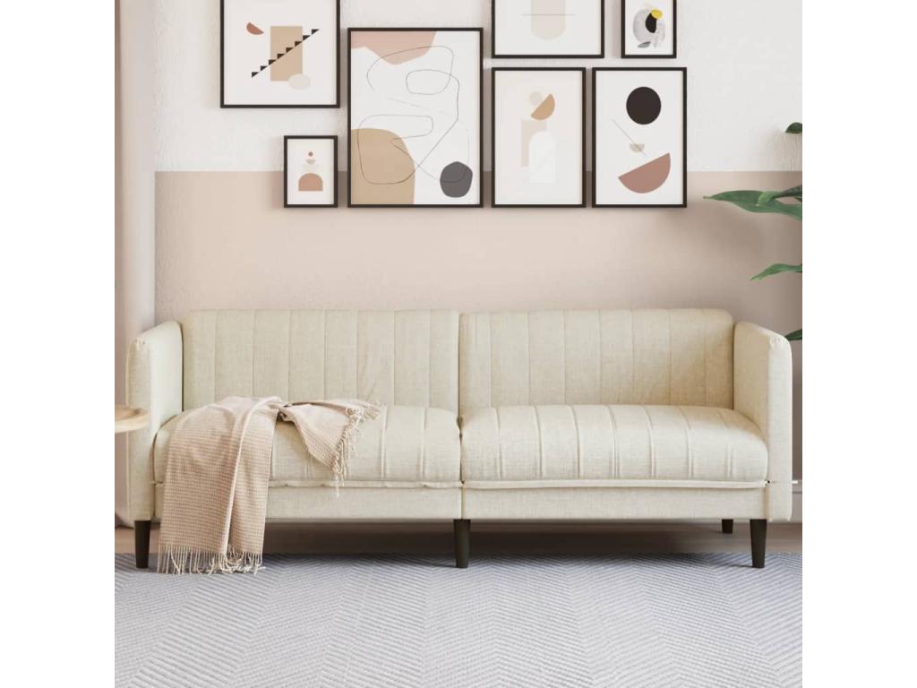 3-seater linen sofa 08674HUIK