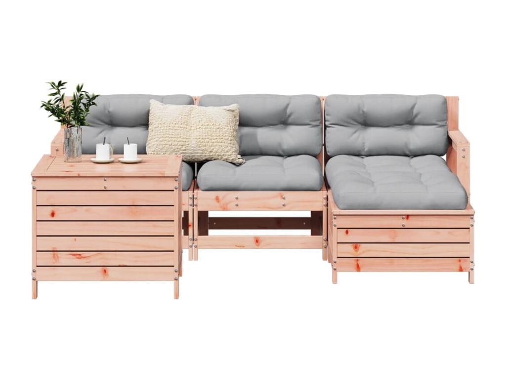 Bohometop 5-piece solid fir wood garden furniture set 17510TDCZ