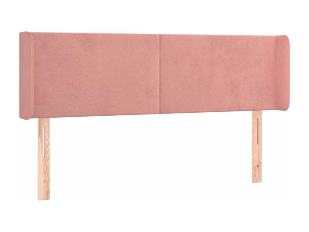 Pink LED Headboard 147x16x78/88 cm Velvet 48788NKZK