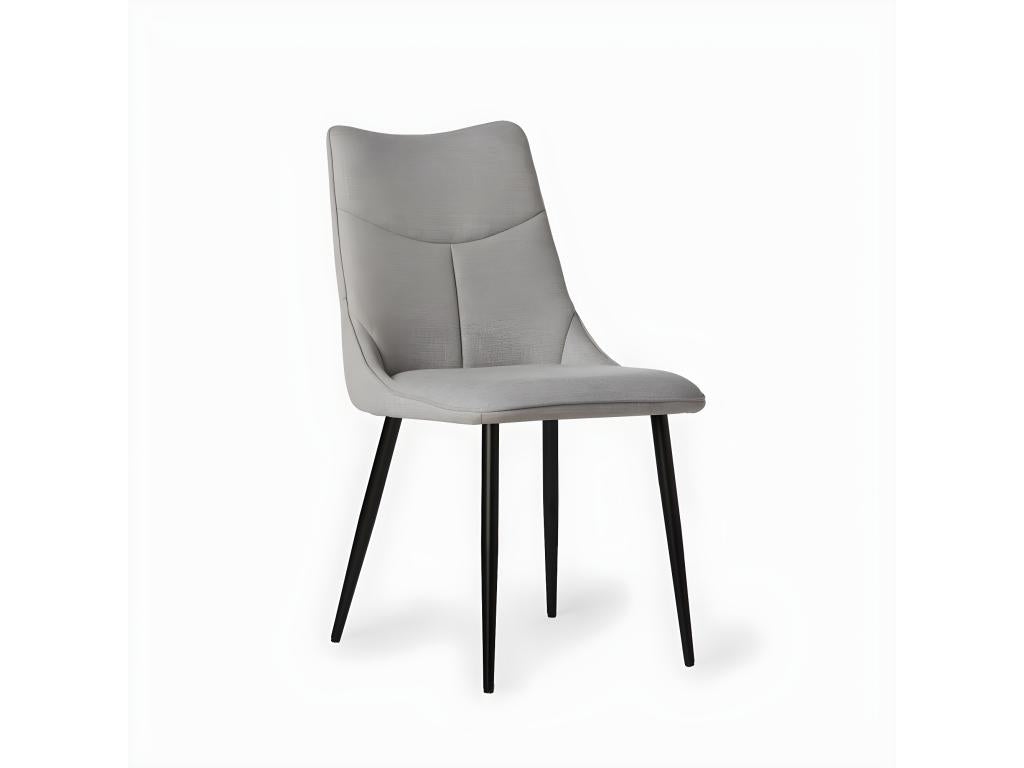 Dining chair in grey fabric, 46x85 cm - Bohometop 89937GKLP