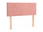 Upholstered bed base with mattress, Pink, 90x190 cm, Velvet, 25961GTGR