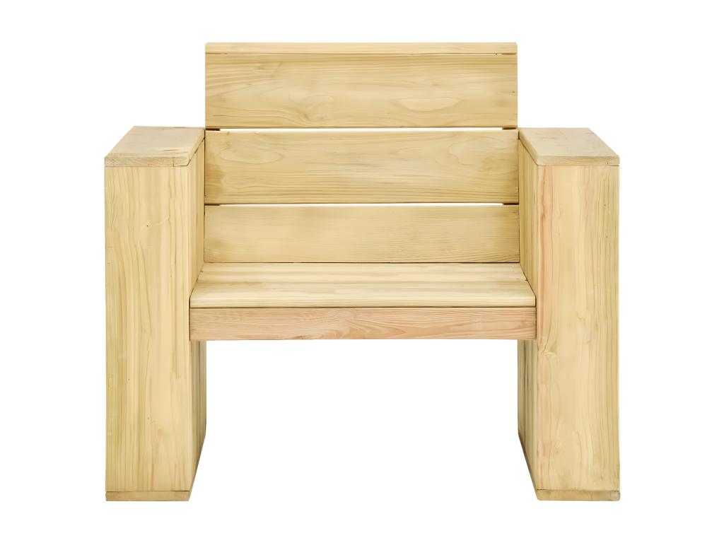 4-piece garden furniture set, impregnated pine wood, 15674ASVZ