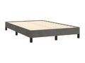Bohometop bed base and dark grey velvet mattress 120x190cm 86097SZTR