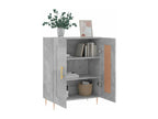 Concrete grey sideboard 69.5x34x90 cm engineered wood 99558UARN