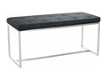 Bench - Fabric / Stainless steel - Dark grey - Bohometop 94499EWKD