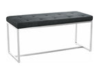 Bench - Fabric / Stainless steel - Dark grey - Bohometop 94499EWKD