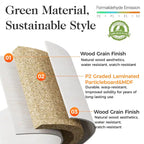 52.8 Rattan Sideboard, Boho Farmhouse Storage Cabinet with Adjustable Shelves, Accent Buffet Cabinet for Kitchen