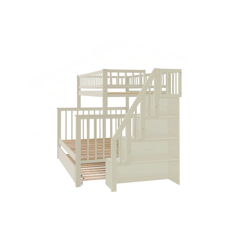 Versatile Stairway Bunk Bed with Extra Storage and Safety Features