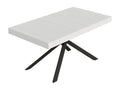 Niket extendable table 80x160/244 cm, white ash wood, anthracite legs, 29494MDZC