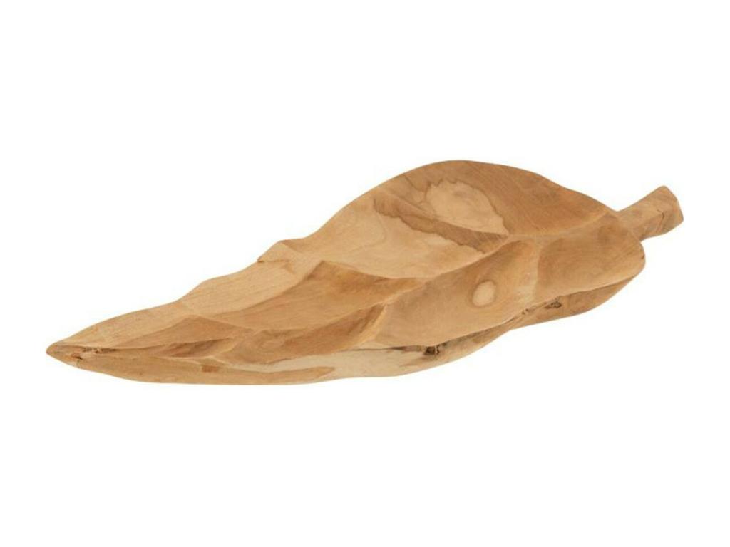 Teak Leaf Decorative Bowl 53cm Natural 96609OOXW