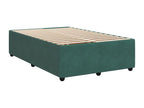 Bohometop bed base with dark green mattress 120x190 cm 55689DWFG