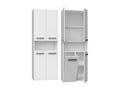 Homelumiere - Bathroom cabinet with basket door - Modern style - 174x60x30 cm - Bathroom column