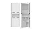 Homelumiere - Bathroom cabinet with basket door - Modern style - 174x60x30 cm - Bathroom column