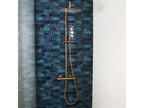 Bohometop II brushed copper thermostatic shower column - Bohometop 20672HUDB