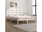 White bed frame, solid pine wood, 120x200 cm, 20227RFPE