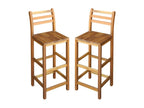 Set of 2 Bohometop solid wood bar stools 46608JZTJ