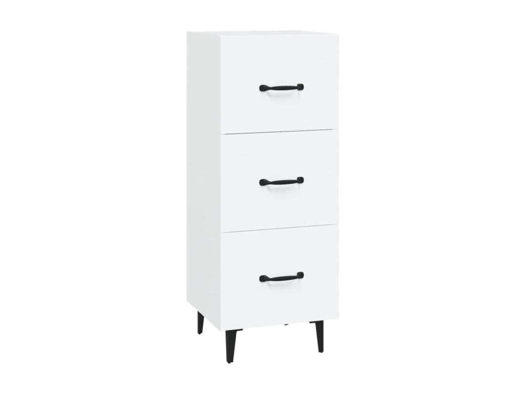 White sideboard 34.5x34x90 cm engineered wood 92962ALLW