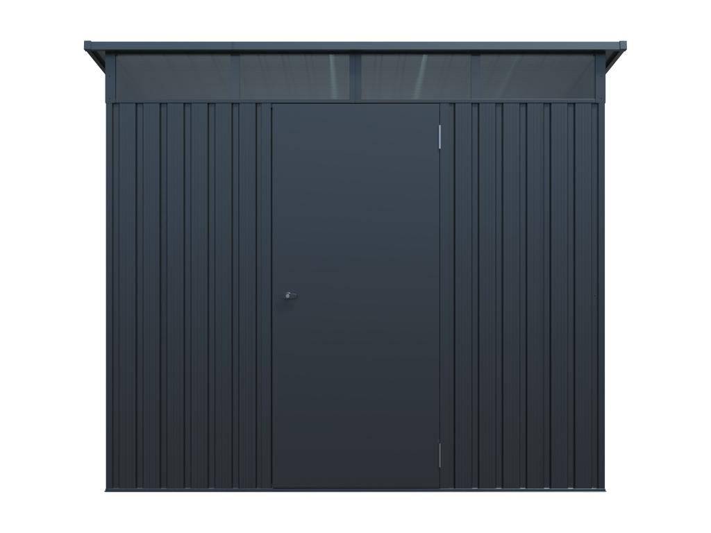 Metal garden shed in anthracite grey galvanized steel, 4.6 m² - Bohometop 76878UUND