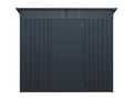 Metal garden shed in anthracite grey galvanized steel, 4.6 m² - Bohometop 76878UUND