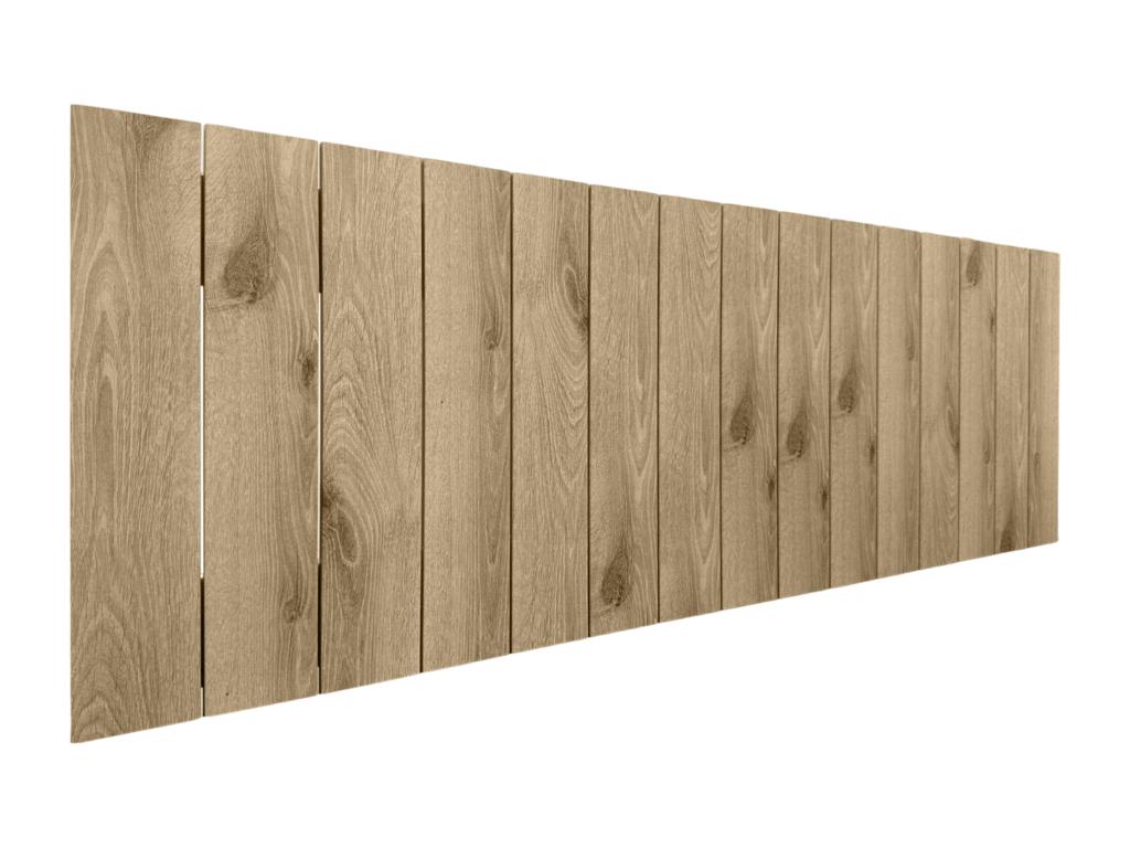 Bohometop Recycled Wood Headboard, Bohometop Vertical Pallet Style, 145x46 cm, Fits 135/140 cm Beds - Cambrian Wood 19894SSXM