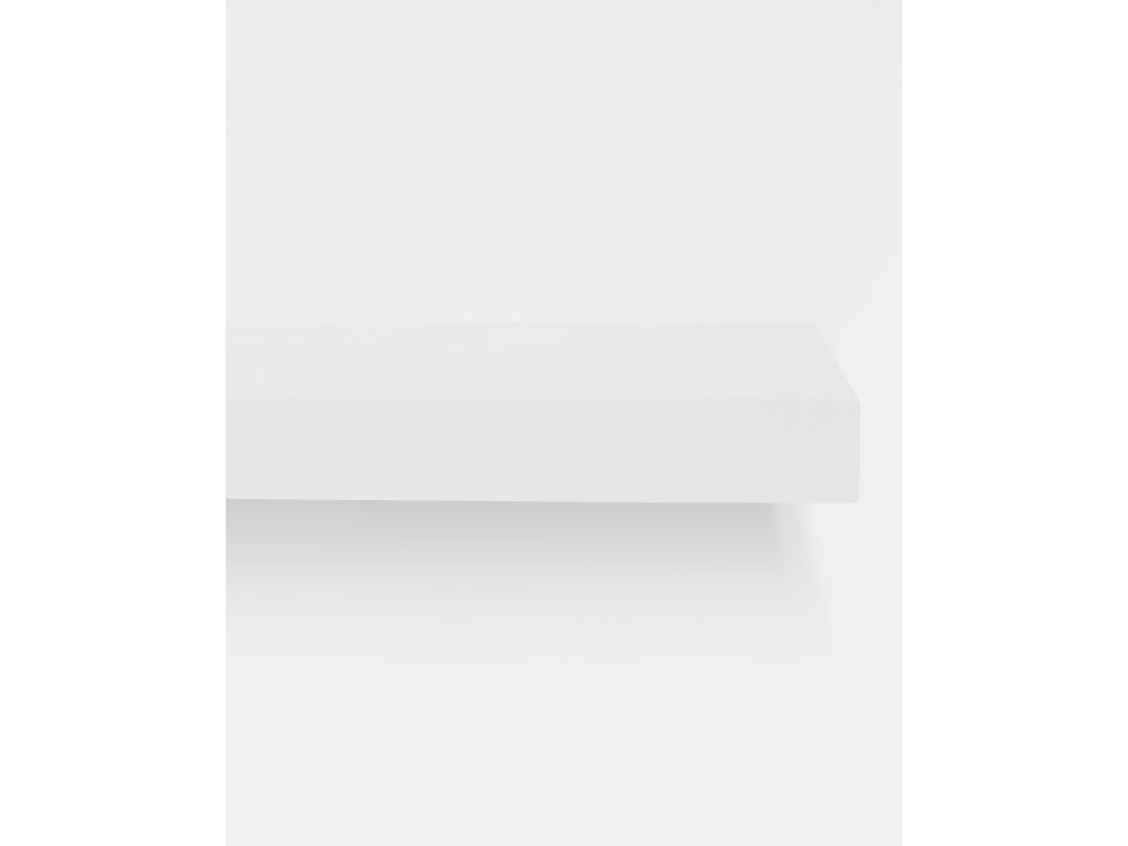 Set of 3 floating shelves in white fir wood, 140x3.2cm - Bohometop 65111BVIZ