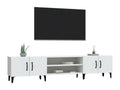 White TV stand 180x31.5x40 cm engineered wood 33204UCUI