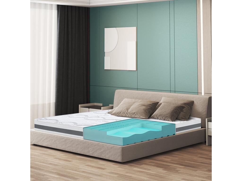 Single Mattress 75x200 with Memory Foam - Premium Quality - Height 16 cm - Made in Italy 66126AEOS