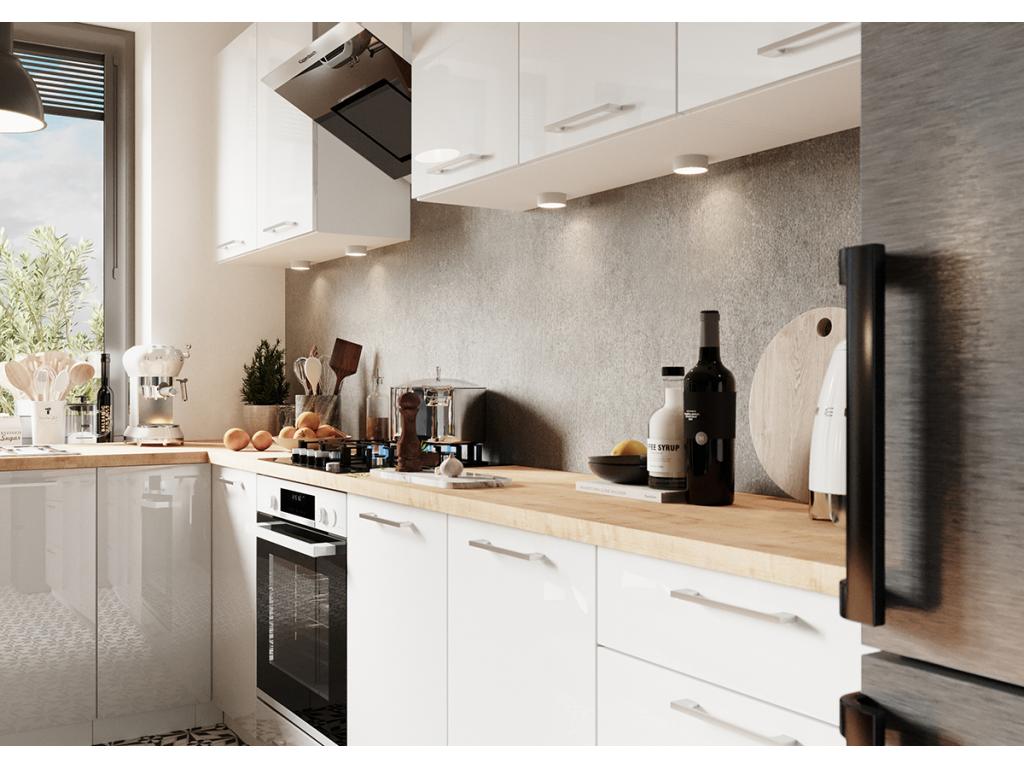 Kitchen base cabinet with 3 drawers, white - length 40 x depth 44.60 x height 82 cm