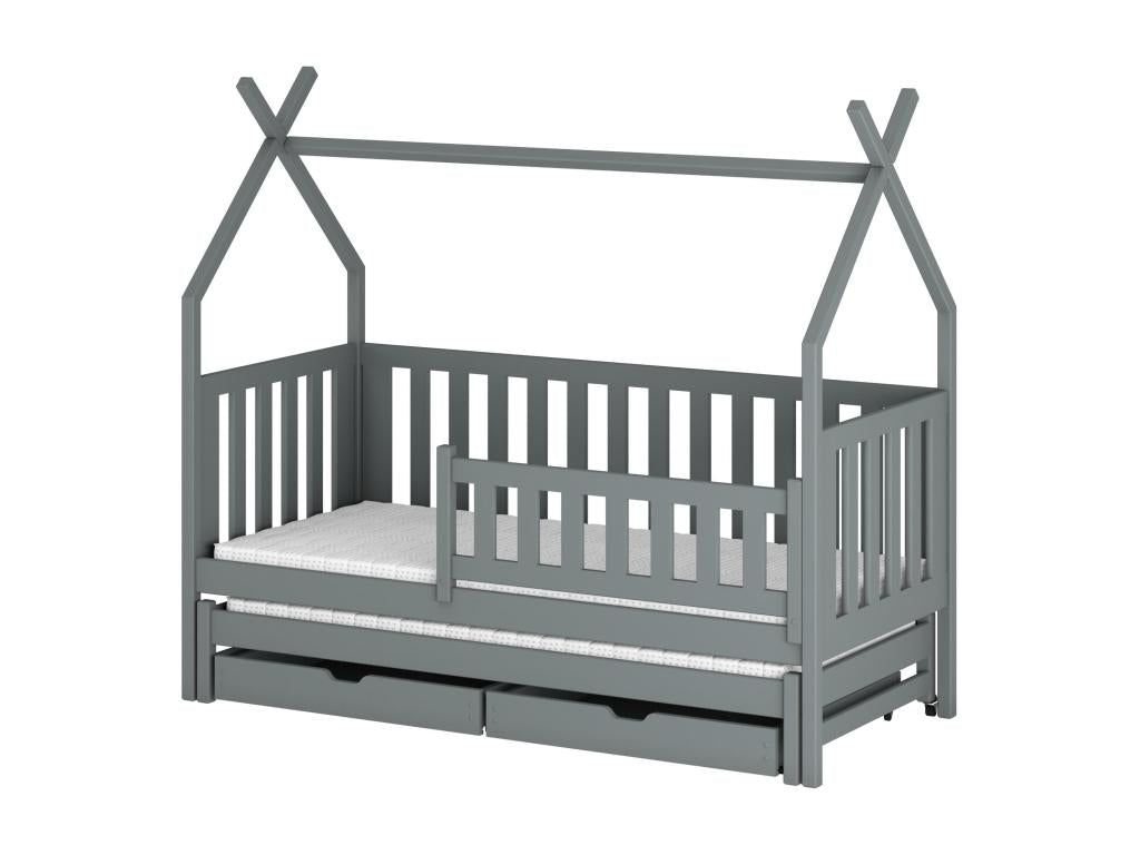 Bohometop cabin bed HB005 90x200 cm Gray 35138RFPZ