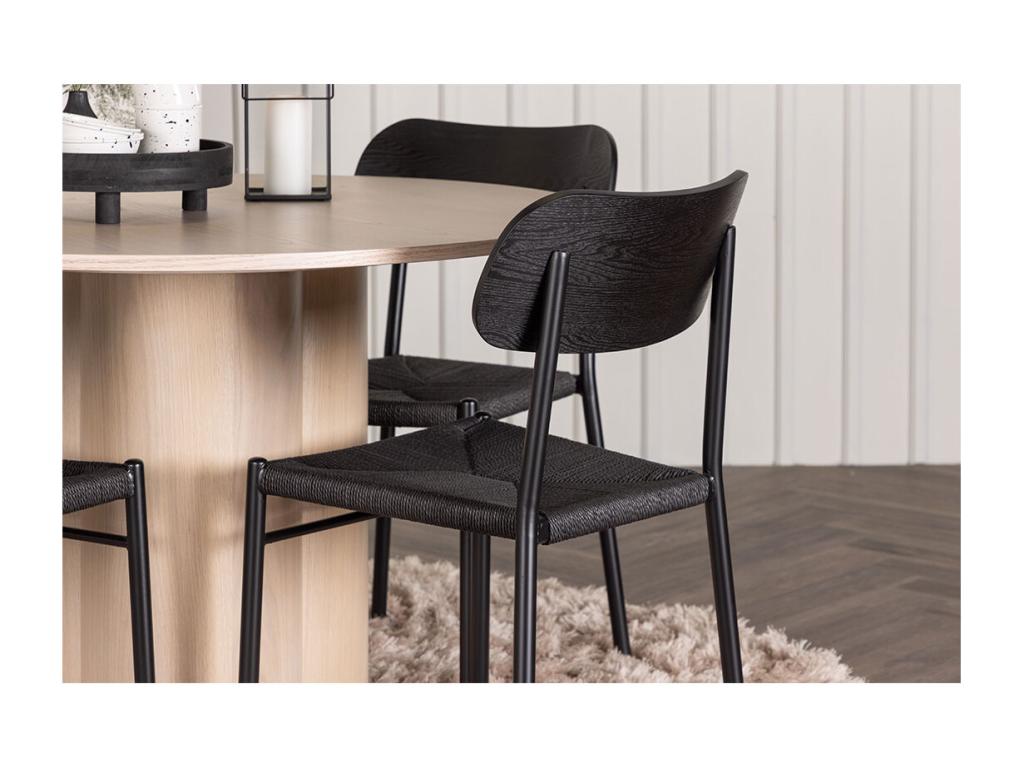 Bohometop black dining chair. 07801FKID