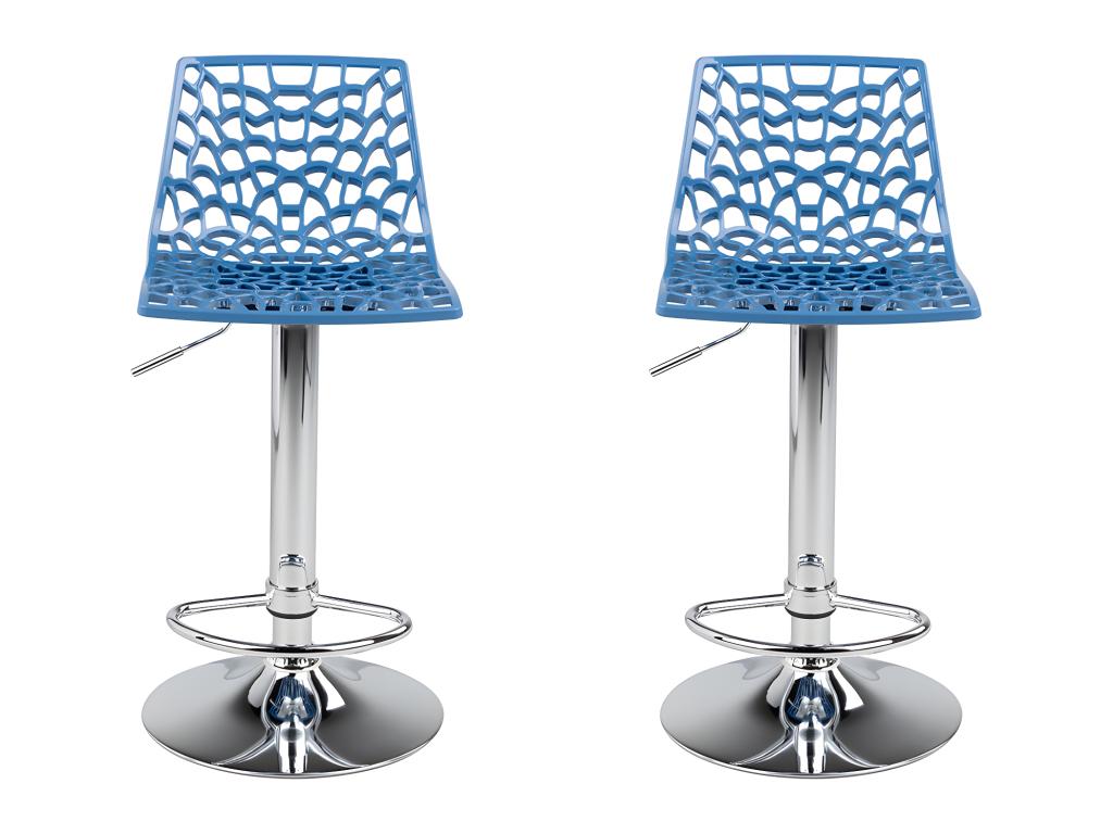 Set of 2 Bohometop Bar Stools - Polypropylene - Prussian Blue 31915VZJZ