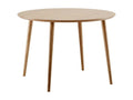 Cloyd Round Wooden Dining Table 100cm Beige 51360UVIF