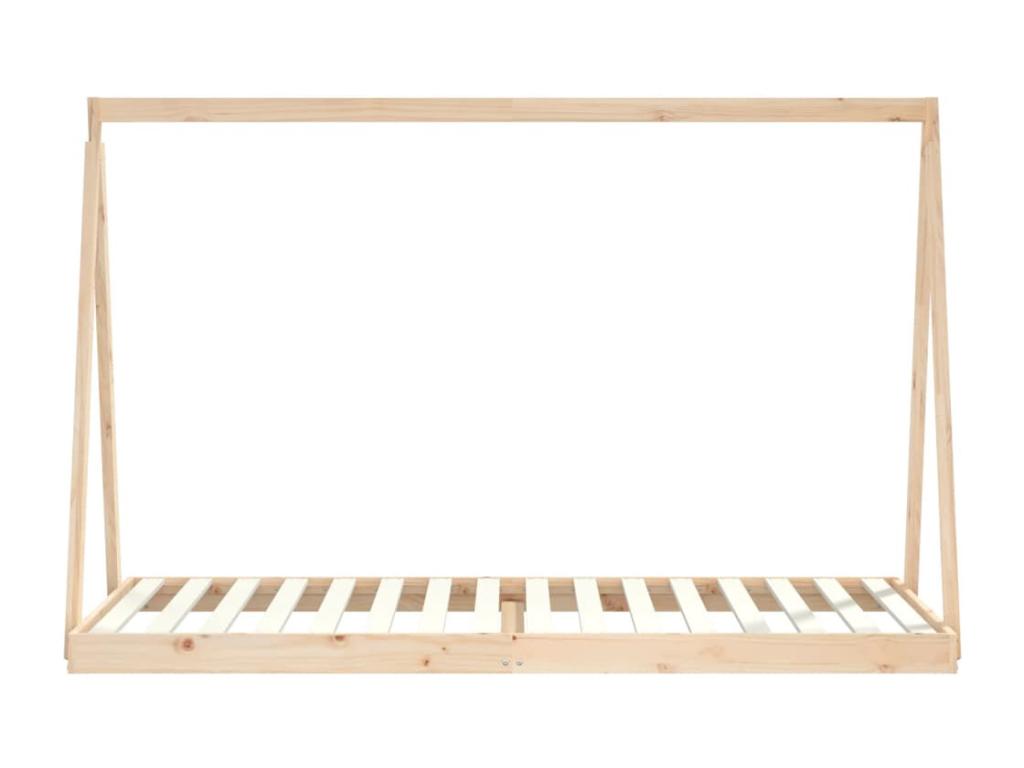 Children's bed frame 90x200 solid pine wood 61231BKCL