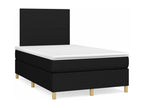 Upholstered bed base with mattress, black, 120x200 cm, fabric, 5, 97846VHHF