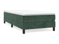 Dark green velvet bed frame without mattress, 90x200 cm, 37340OHUF
