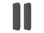 Headboard with wings, Dark Grey, 183x16x78/88 cm, Velvet, 62809UDDL