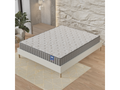 Bohometop 90x190 cm Foam Mattress and Bed Base Set (22cm Thick) and White Fabric Bed Base (90275NNDN)