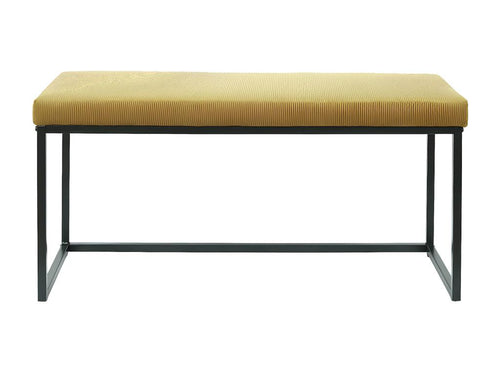 Bohometop - Bench with Mustard Yellow Corduroy Seat 42989JXBH