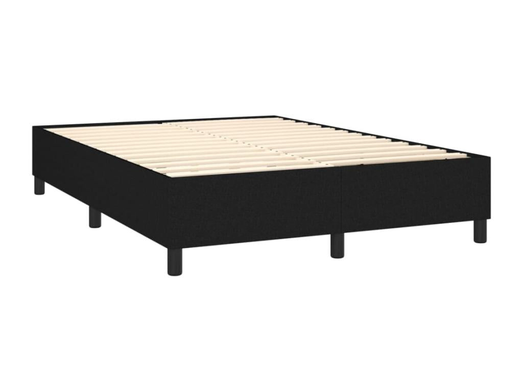 Bohometop bed base with mattress and LED lighting, black, 140x190 cm, fabric, 05323CEYS