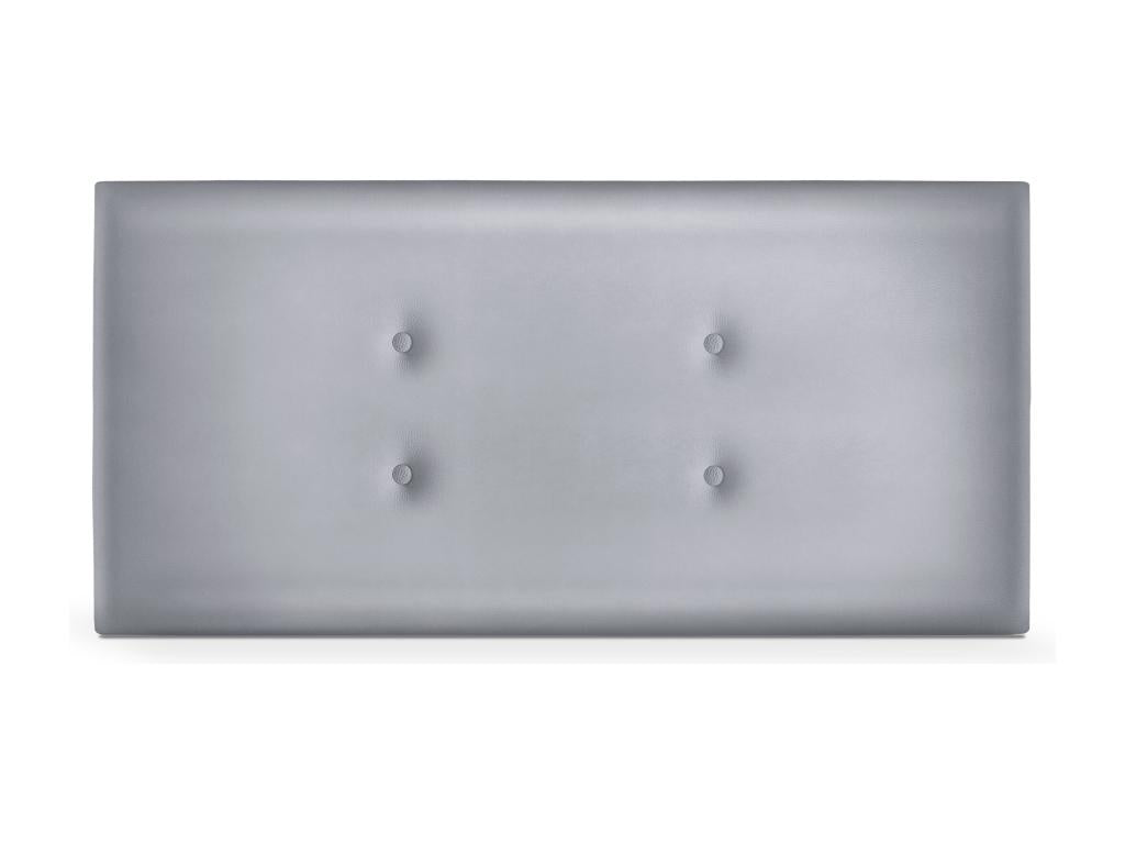Homelumiere Faux Leather Headboard with 2 Buttons 110x50cm Beds 105 - Silver