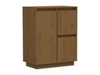 Honey Brown Sideboard 60x34x75 cm Solid Pine Wood 98904VCXX